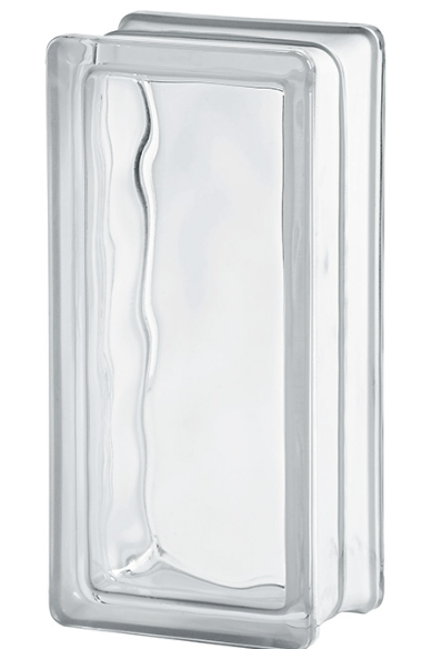 Glass Brick - Seves - Basic Clear Wave